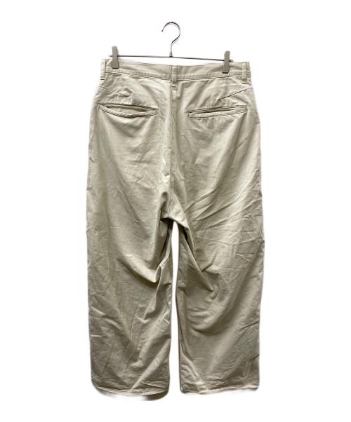 ANCELLM（アンセルム）ANCELLM (アンセルム) REMAKE WIDE CHINO TROUSERS アイボリー サイズ:2の古着・服飾アイテム