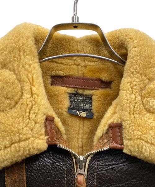THE REAL McCOY'S（ザ・リアルマッコイズ）THE REAL McCOY'S (ザ・リアルマッコイズ) TYPE B-6 ムートンフライトジャケット ブラウン サイズ:38Rの古着・服飾アイテム