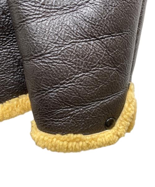 THE REAL McCOY'S（ザ・リアルマッコイズ）THE REAL McCOY'S (ザ・リアルマッコイズ) TYPE B-6 ムートンフライトジャケット ブラウン サイズ:38Rの古着・服飾アイテム