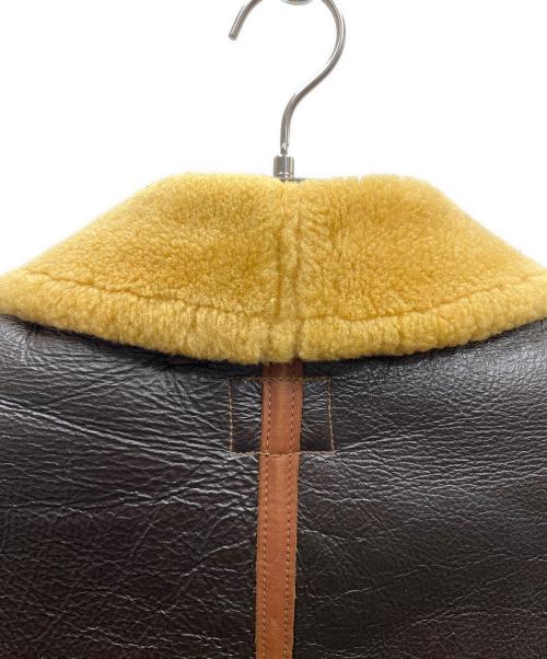 THE REAL McCOY'S（ザ・リアルマッコイズ）THE REAL McCOY'S (ザ・リアルマッコイズ) TYPE B-6 ムートンフライトジャケット ブラウン サイズ:38Rの古着・服飾アイテム