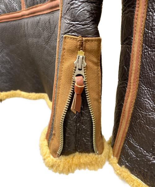 THE REAL McCOY'S（ザ・リアルマッコイズ）THE REAL McCOY'S (ザ・リアルマッコイズ) TYPE B-6 ムートンフライトジャケット ブラウン サイズ:38Rの古着・服飾アイテム