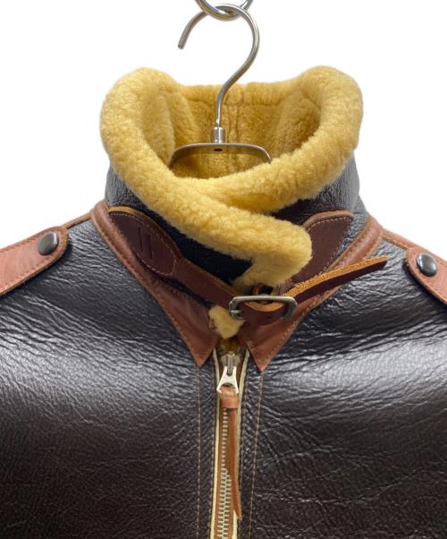 THE REAL McCOY'S（ザ・リアルマッコイズ）THE REAL McCOY'S (ザ・リアルマッコイズ) TYPE B-6 ムートンフライトジャケット ブラウン サイズ:38Rの古着・服飾アイテム