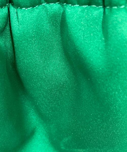 GANNI（ガニー）Ganni (ガニー) Occasion Top Handle Knot Bag 巾着ショルダーバッグ グリーンの古着・服飾アイテム