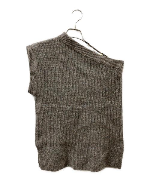 FUMIE=TANAKA（フミエタナカ）FUMIE=TANAKA (フミエタナカ) asymmetry rib VE ニットベスト マルチカラー サイズ:1の古着・服飾アイテム
