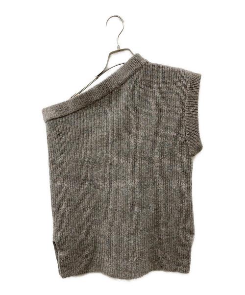 FUMIE=TANAKA（フミエタナカ）FUMIE=TANAKA (フミエタナカ) asymmetry rib VE ニットベスト マルチカラー サイズ:1の古着・服飾アイテム