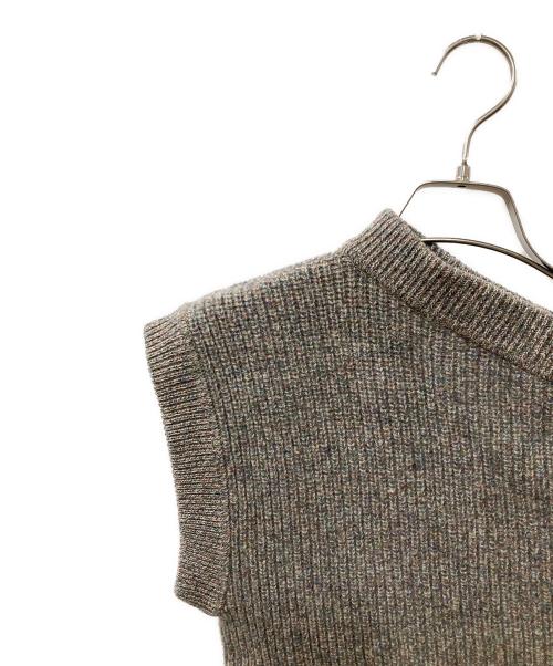 FUMIE=TANAKA（フミエタナカ）FUMIE=TANAKA (フミエタナカ) asymmetry rib VE ニットベスト マルチカラー サイズ:1の古着・服飾アイテム
