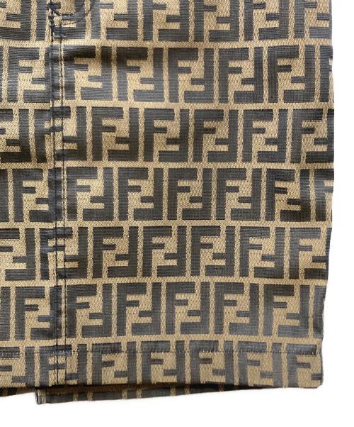 FENDI JEANS（フェンディ ジーンズ）FENDI JEANS (フェンディ ジーンズ) ズッカ柄ミニスカート ブラウン サイズ:28の古着・服飾アイテム