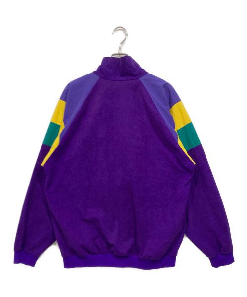 PUMA（プーマ）PUMA (プーマ) 80～90s ベロアジャケット パープル×グリーン サイズ:5の古着・服飾アイテム