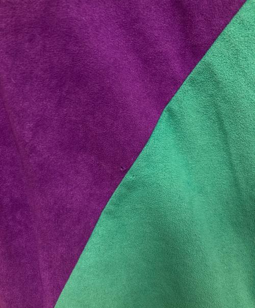 PUMA（プーマ）PUMA (プーマ) 80～90s ベロアジャケット パープル×グリーン サイズ:5の古着・服飾アイテム