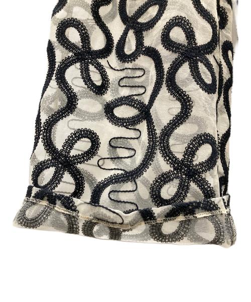 MAISON SPECIAL（メゾンスペシャル）MAISON SPECIAL (メゾンスペシャル) エンブロイダリーレースパンツ ベージュ×ブラック サイズ:36の古着・服飾アイテム