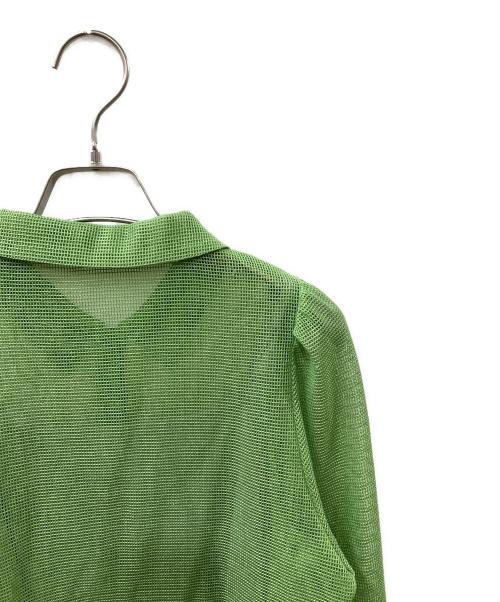 Ameri（アメリ）AMERI (アメリ) ADALEE EMBROIDERY MESH BLOUSE ブラウス グリーン サイズ:Freeの古着・服飾アイテム