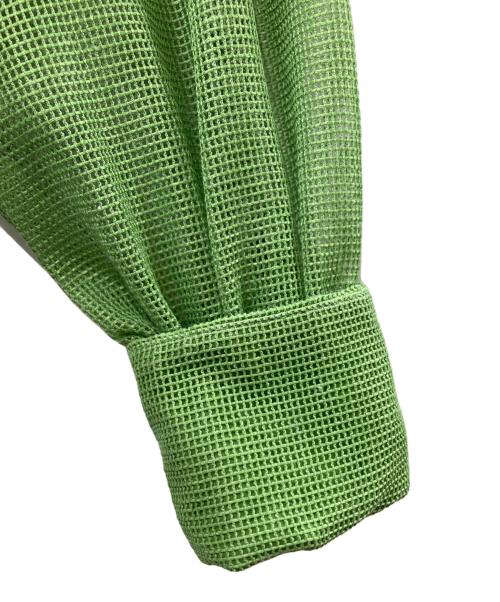 Ameri（アメリ）AMERI (アメリ) ADALEE EMBROIDERY MESH BLOUSE ブラウス グリーン サイズ:Freeの古着・服飾アイテム