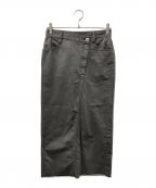 IENAイエナ）の古着「LIENフレンチドリルフェードスカート」｜グレー