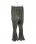 MAISON SPECIAL (メゾンスペシャル) Ruffle Hem Flare Pants グレー サイズ:36 未使用品：6000円