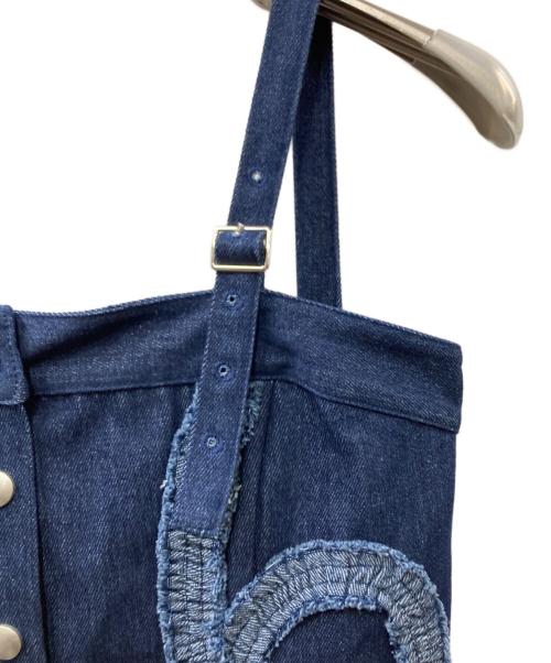 sahara（サハラ）SAHARA (サハラ) 25SS Gathering Tape Denim Bustier デニムキャミソール インディゴ サイズ:FREEの古着・服飾アイテム