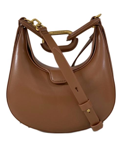 CHARLES & KEITH（チャールズアンドキース）CHARLES & KEITH (チャールズ＆キース) KORA ミニコラ チェーンリンクムーンバッグ ブラウンの古着・服飾アイテム