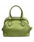 FENDI (フェンディ) セレリア レザーハンドバッグ グリーン：20000円