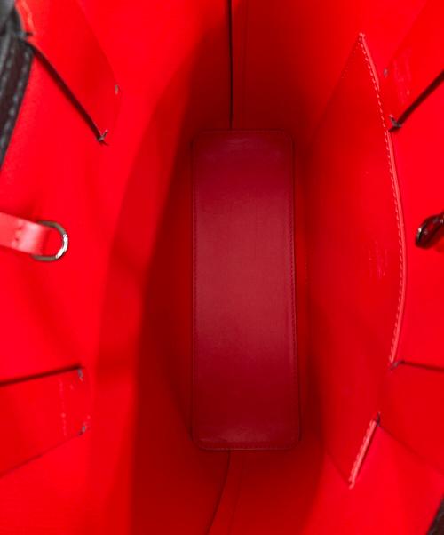 Christian Louboutin（クリスチャン・ルブタン）Christian Louboutin (クリスチャン・ルブタン) CABATA N/S CALF EMPIRE 2WAYトートバッグ ブラック×レッドの古着・服飾アイテム