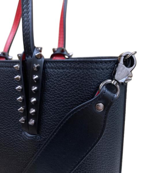 Christian Louboutin（クリスチャン・ルブタン）Christian Louboutin (クリスチャン・ルブタン) CABATA N/S CALF EMPIRE 2WAYトートバッグ ブラック×レッドの古着・服飾アイテム