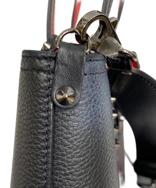 Christian Louboutin（クリスチャン・ルブタン）Christian Louboutin (クリスチャン・ルブタン) CABATA N/S CALF EMPIRE スタッズ レザー 2WAYトートバッグ ブラック×レッドの古着・服飾アイテム