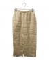 AURALEE（オーラリー）の古着「LINEN DOUBLE FACE FRINGE SKIRT」｜ベージュ