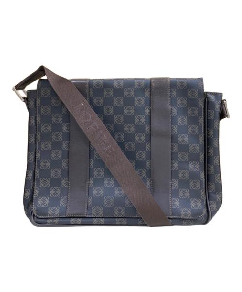 LOEWE（ロエベ）LOEWE (ロエベ) アナグラム メッセンジャーバッグ ブラウンの古着・服飾アイテム