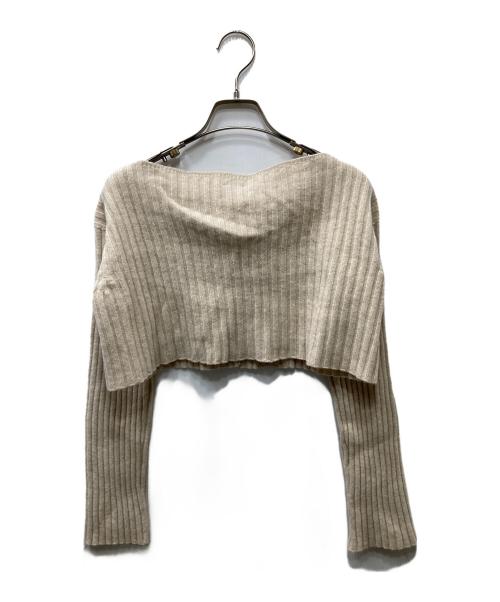 BASERANGE（ベースレンジ）BASERANGE (ベースレンジ) macau cardigan ウールカーディガン ベージュ サイズ:XSの古着・服飾アイテム