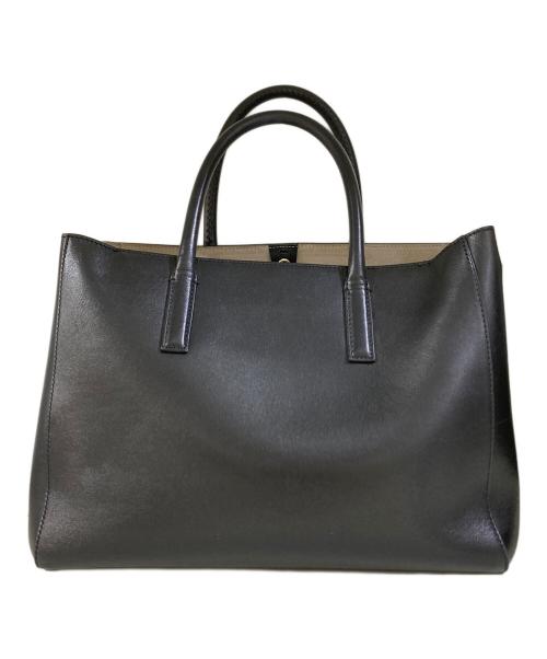 ANYA HINDMARCH（アニヤ・ハインドマーチ）ANYA HINDMARCH (アニヤハインドマーチ) ハンドバッグ ブラックの古着・服飾アイテム