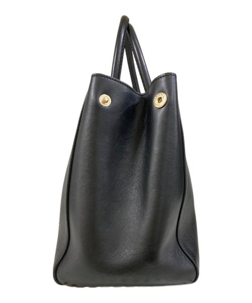 ANYA HINDMARCH（アニヤ・ハインドマーチ）ANYA HINDMARCH (アニヤハインドマーチ) ハンドバッグ ブラックの古着・服飾アイテム