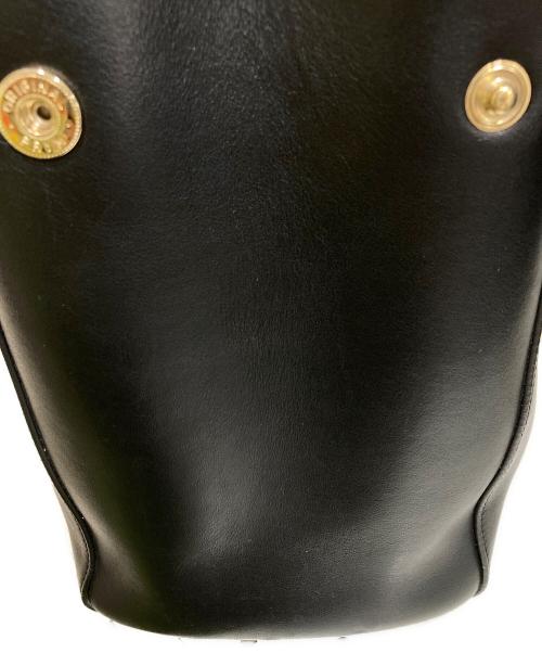 ANYA HINDMARCH（アニヤ・ハインドマーチ）ANYA HINDMARCH (アニヤハインドマーチ) ハンドバッグ ブラックの古着・服飾アイテム