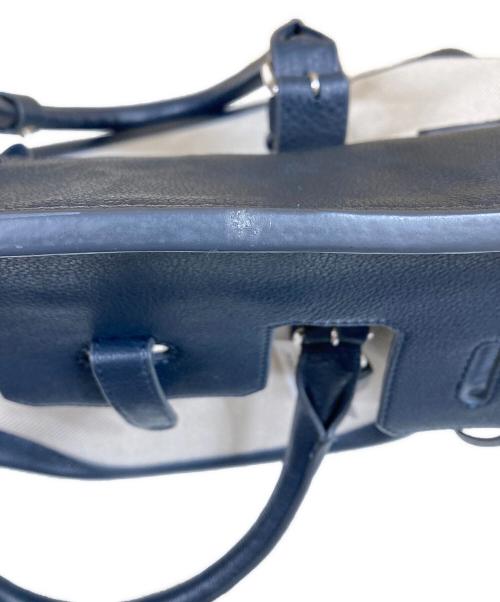 PELLE MORBIDA（ペッレモルビダ）PELLE MORBIDA (ペッレモルビダ) メイデンボヤージュ ボストンバック ホワイト×ネイビーの古着・服飾アイテム