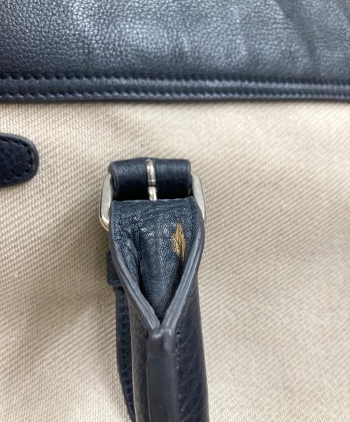 PELLE MORBIDA（ペッレモルビダ）PELLE MORBIDA (ペッレモルビダ) メイデンボヤージュ ボストンバック ホワイト×ネイビーの古着・服飾アイテム