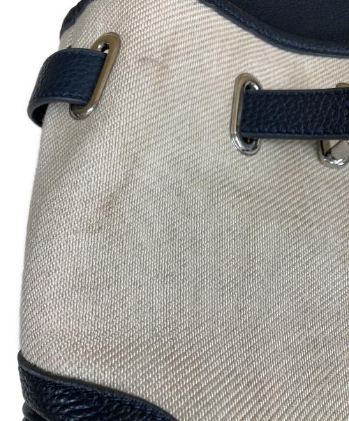 PELLE MORBIDA（ペッレモルビダ）PELLE MORBIDA (ペッレモルビダ) メイデンボヤージュ ボストンバック ホワイト×ネイビーの古着・服飾アイテム