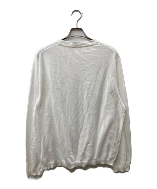 HEUGN（ユーゲン）HEUGN (ユーゲン) John ハイゲージコットンクルーネックニットカットソー ホワイト サイズ:4の古着・服飾アイテム
