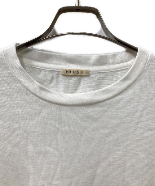 HEUGN（ユーゲン）HEUGN (ユーゲン) John ハイゲージコットンクルーネックニットカットソー ホワイト サイズ:4の古着・服飾アイテム