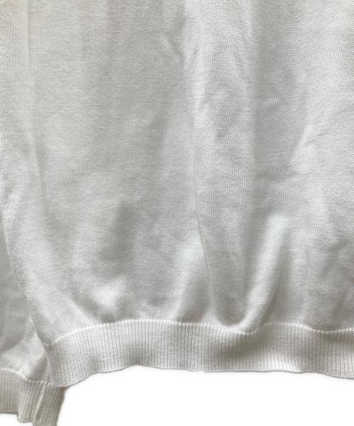HEUGN（ユーゲン）HEUGN (ユーゲン) John ハイゲージコットンクルーネックニットカットソー ホワイト サイズ:4の古着・服飾アイテム