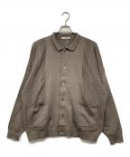 yashikiヤシキ）の古着「Hanaakari Collar Cardigan」｜グレージュ