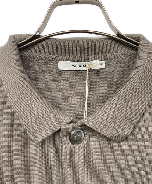 yashiki（ヤシキ）YASHIKI (ヤシキ) Hanaakari Collar Cardigan グレージュ サイズ:3 未使用品の古着・服飾アイテム