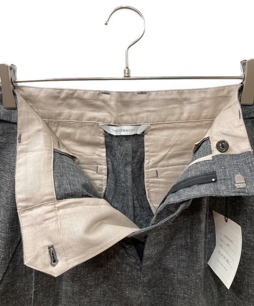 VICTIM&CO.（ヴィクティム）VICTIM&CO. (ヴィクティム) LINEN WIDE SHORTS グレー サイズ:3 未使用品の古着・服飾アイテム