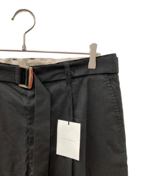 VICTIM&CO.（ヴィクティム）VICTIM&CO. (ヴィクティム) LINEN WIDE SHORTS ブラック サイズ:3 未使用品の古着・服飾アイテム