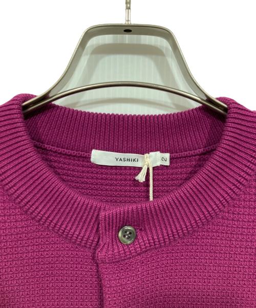 yashiki（ヤシキ）yashiki (ヤシキ) Shigure Cardigan パープル サイズ:2の古着・服飾アイテム
