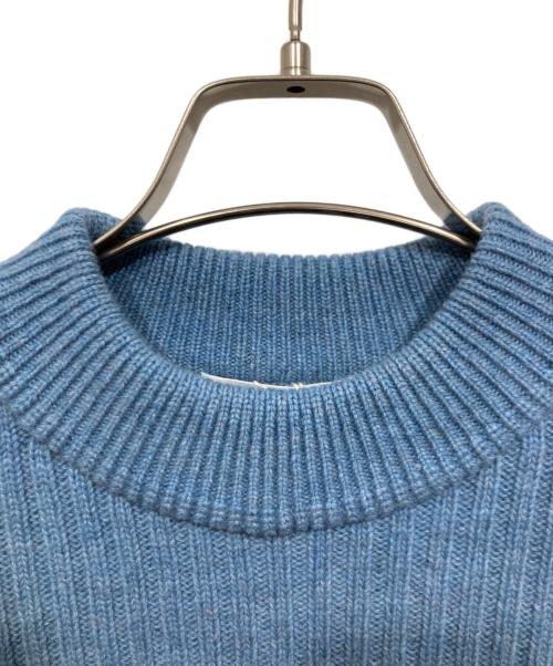 yashiki（ヤシキ）yashiki (ヤシキ) Tofu Knit ブルーの古着・服飾アイテム