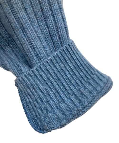yashiki（ヤシキ）yashiki (ヤシキ) Tofu Knit ブルーの古着・服飾アイテム