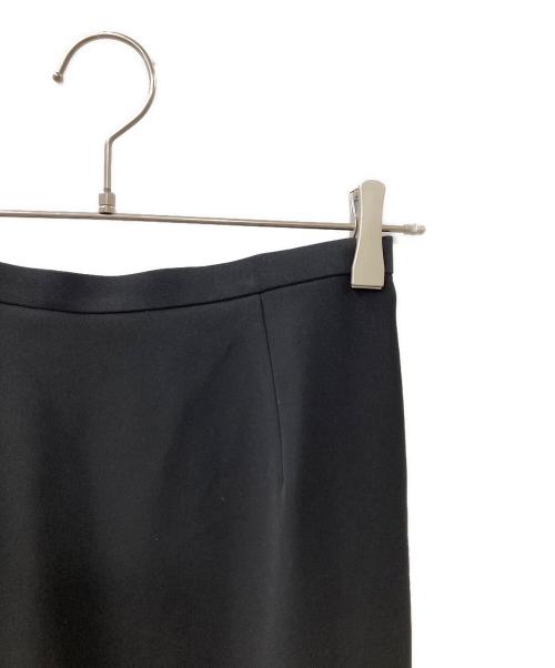 ENFOLD（エンフォルド）ENFOLD (エンフォルド) TACK DRAPE-HEME SKIRT ロングスカート ブラック サイズ:36の古着・服飾アイテム