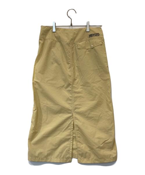 L'appartement（アパルトモン）L'Appartement (アパルトモン) ナイロンタイトスカート ベージュ サイズ:Sの古着・服飾アイテム