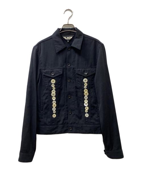 BLACK COMME des GARCONS（ブラックコムデギャルソン）BLACK COMME des GARCONS (ブラックコムデギャルソン) ウールジャケット ブラック サイズ:Sの古着・服飾アイテム
