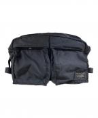PORTER×ANREALAGEポーター×アンリアレイジ）の古着「OVERSIZE WAIST BAG 別注ウエストバッグ」｜ブラック