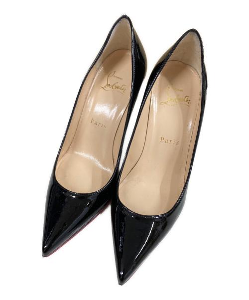 Christian Louboutin（クリスチャン・ルブタン）Christian Louboutin (クリスチャン・ルブタン) パテントハイヒールパンプス ブラック サイズ:34の古着・服飾アイテム