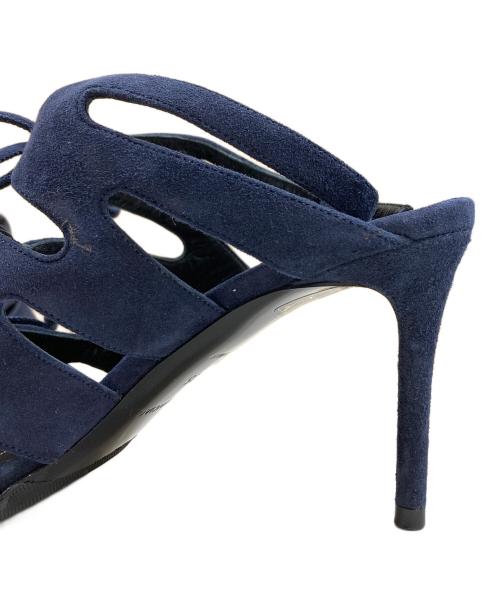 BALENCIAGA（バレンシアガ）BALENCIAGA (バレンシアガ) ハイヒールサンダル ネイビー サイズ:35の古着・服飾アイテム