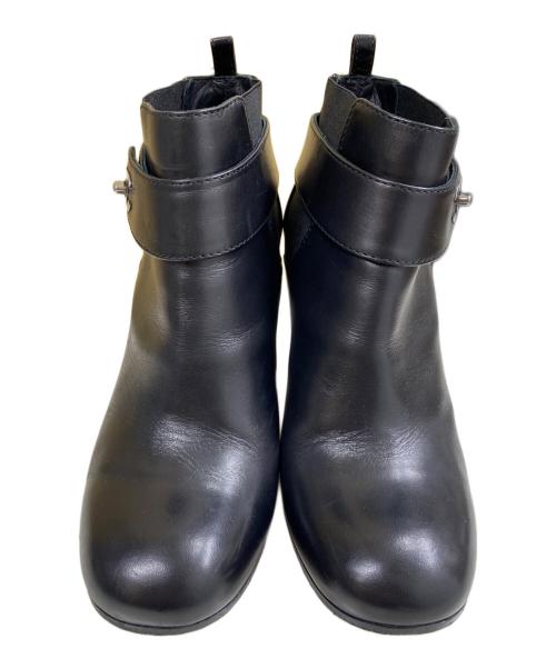 CHANEL（シャネル）CHANEL (シャネル) ココマークターンロックショートブーツ ブラック サイズ:35の古着・服飾アイテム